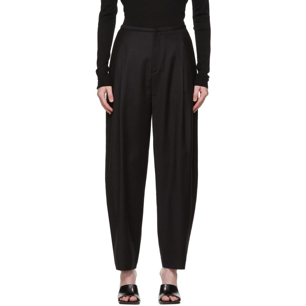 Tot�me Flannel Black Wool Trousers Size 36